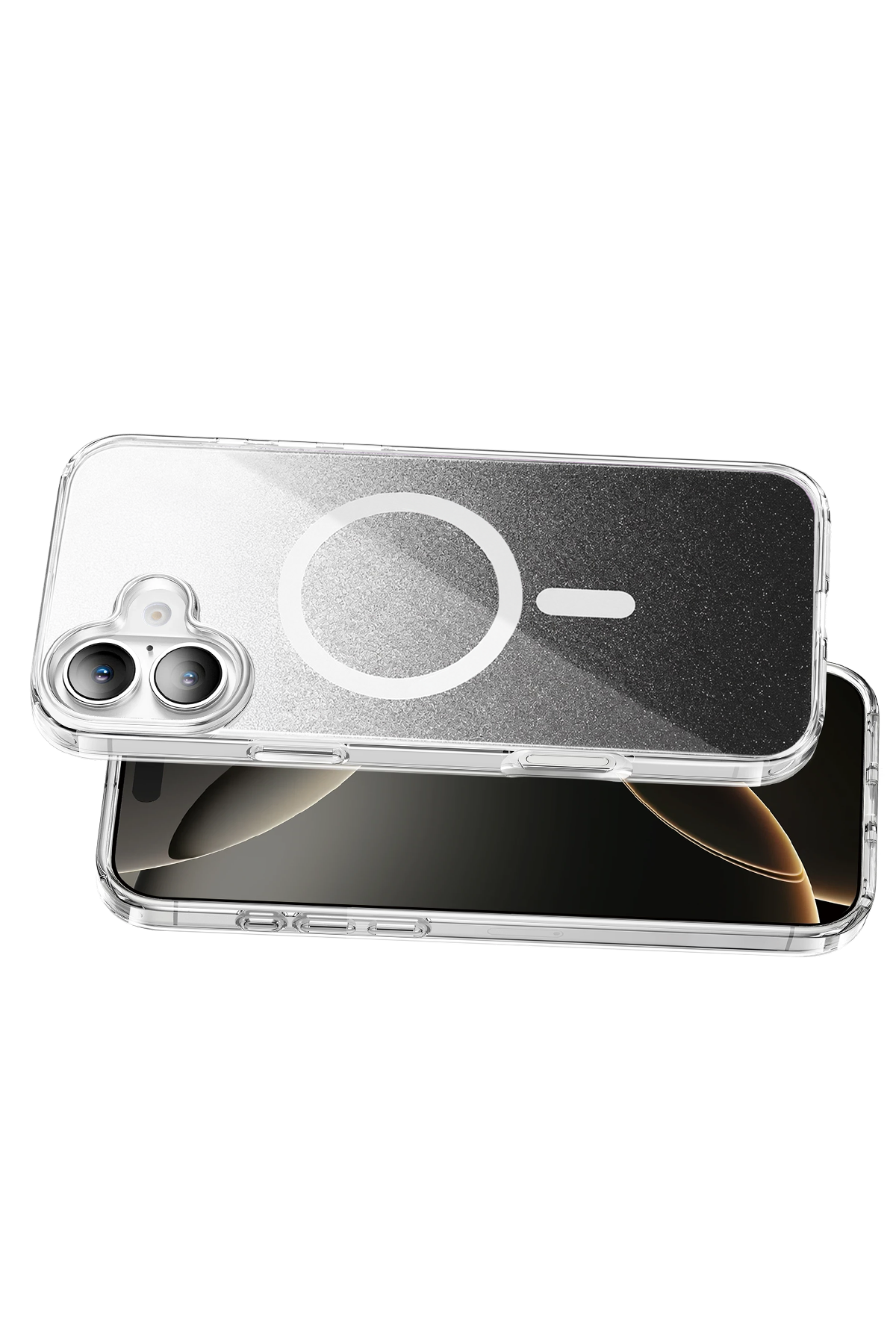 Onegif Apple iPhone 17 Sora Simli Magsafe Kapak - Siyah 3