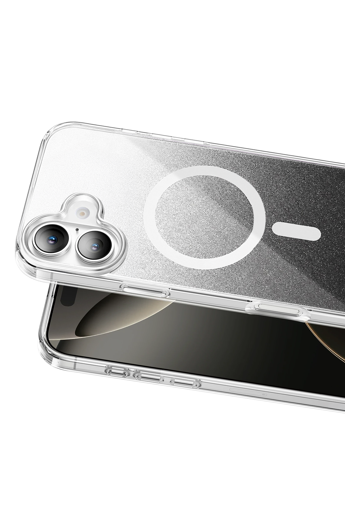 Onegif Apple iPhone 17 Sora Simli Magsafe Kapak - Siyah 2
