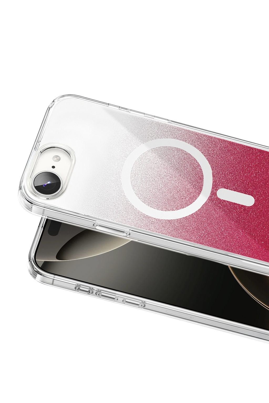 Onegif Apple iPhone 17E Sora Simli Magsafe Kapak - Kırmızı 2