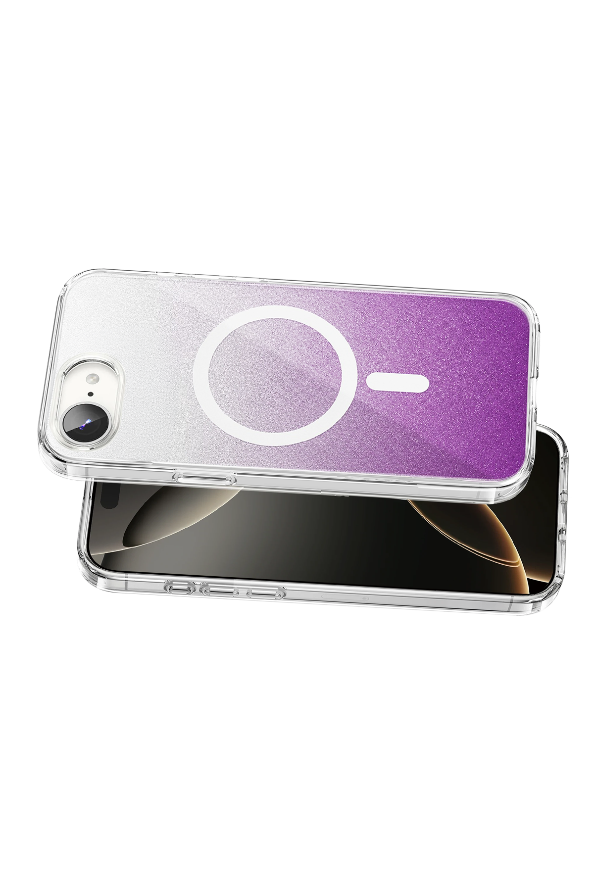 Onegif Apple iPhone 17E Sora Simli Magsafe Kapak - Mor 3