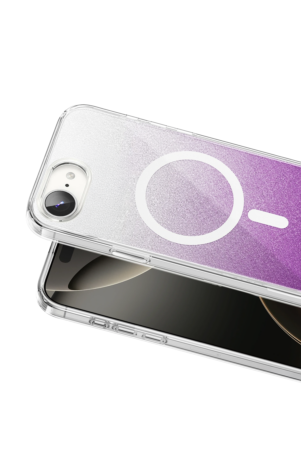 Onegif Apple iPhone 17E Sora Simli Magsafe Kapak - Mor 2