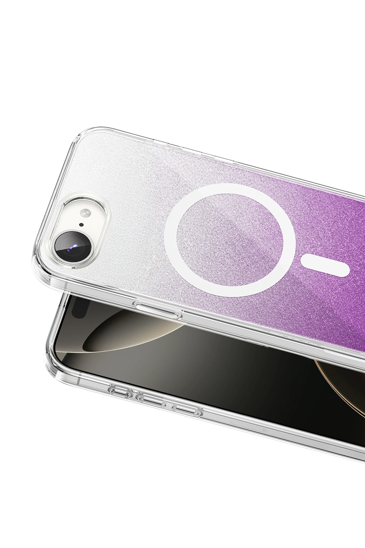 Onegif Apple iPhone 17E Sora Simli Magsafe Kapak - Mor 2