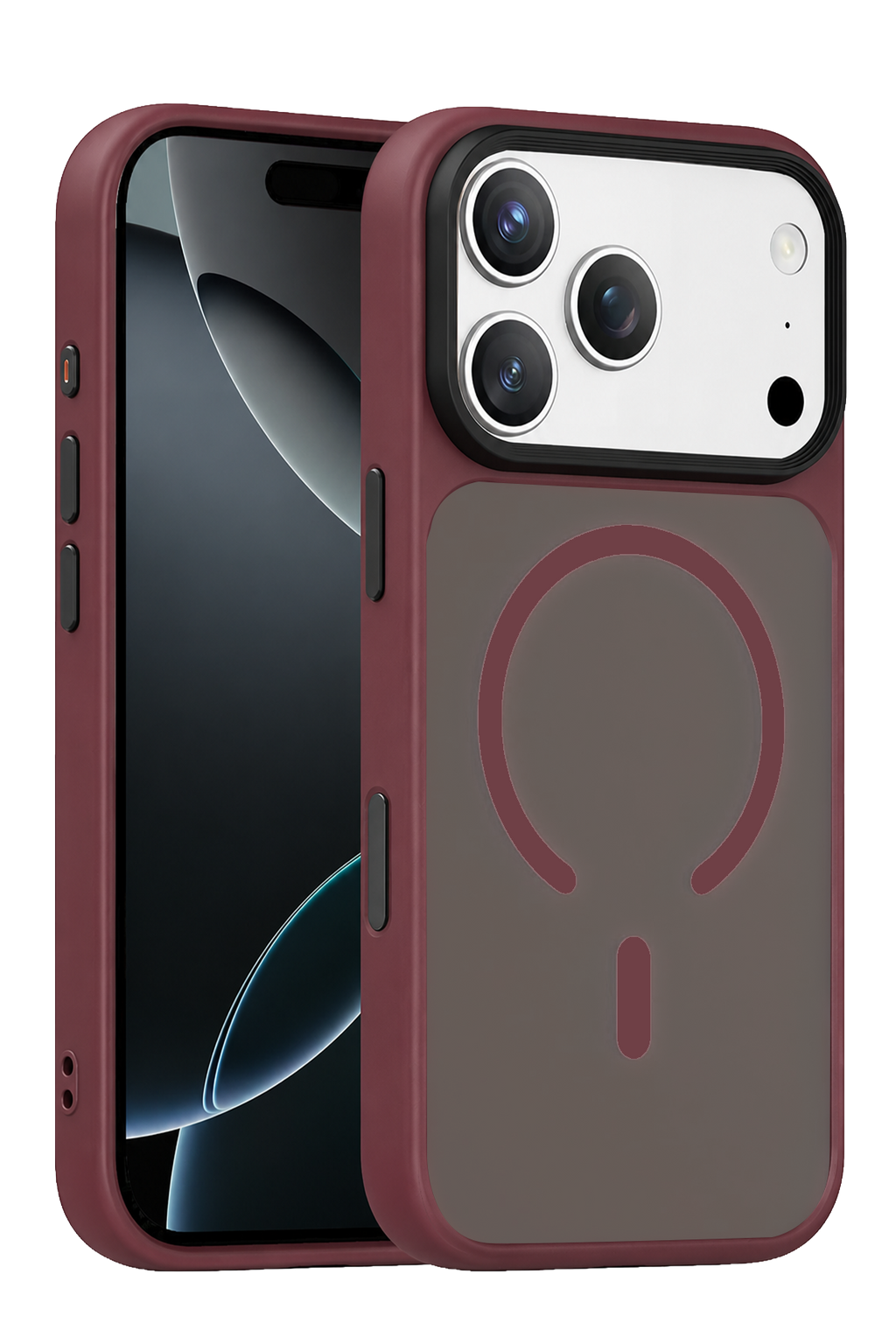 Joko Apple iPhone 18 Pro Megane Magsafe Kapak - Bordo 1