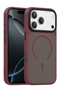 Joko Apple iPhone 18 Pro Megane Magsafe Kapak - Bordo 1