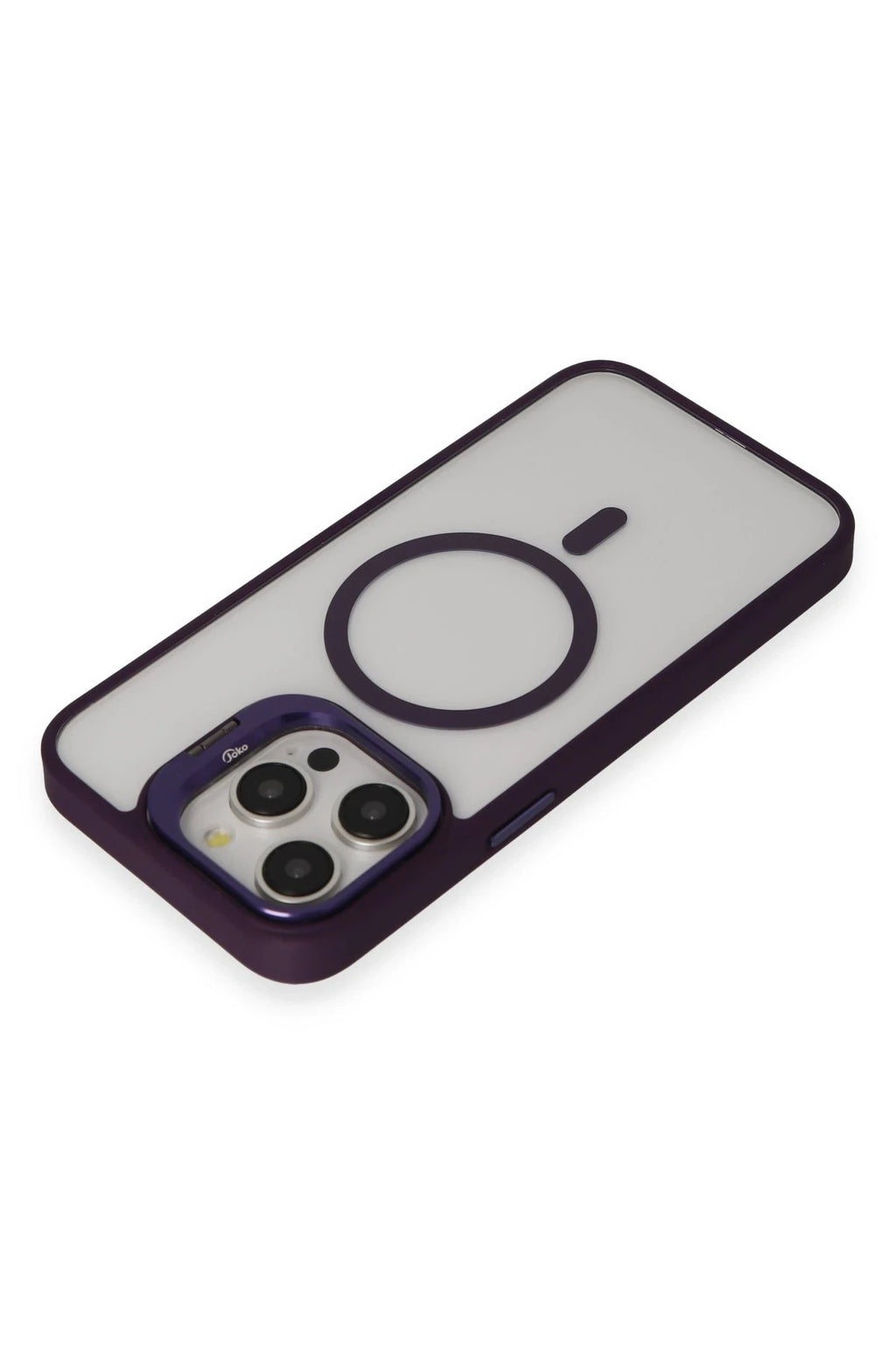 Joko Apple iPhone 14 Pro Kılıf Roblox Lens Magsafe Standlı Kapak - Derin Mor 3