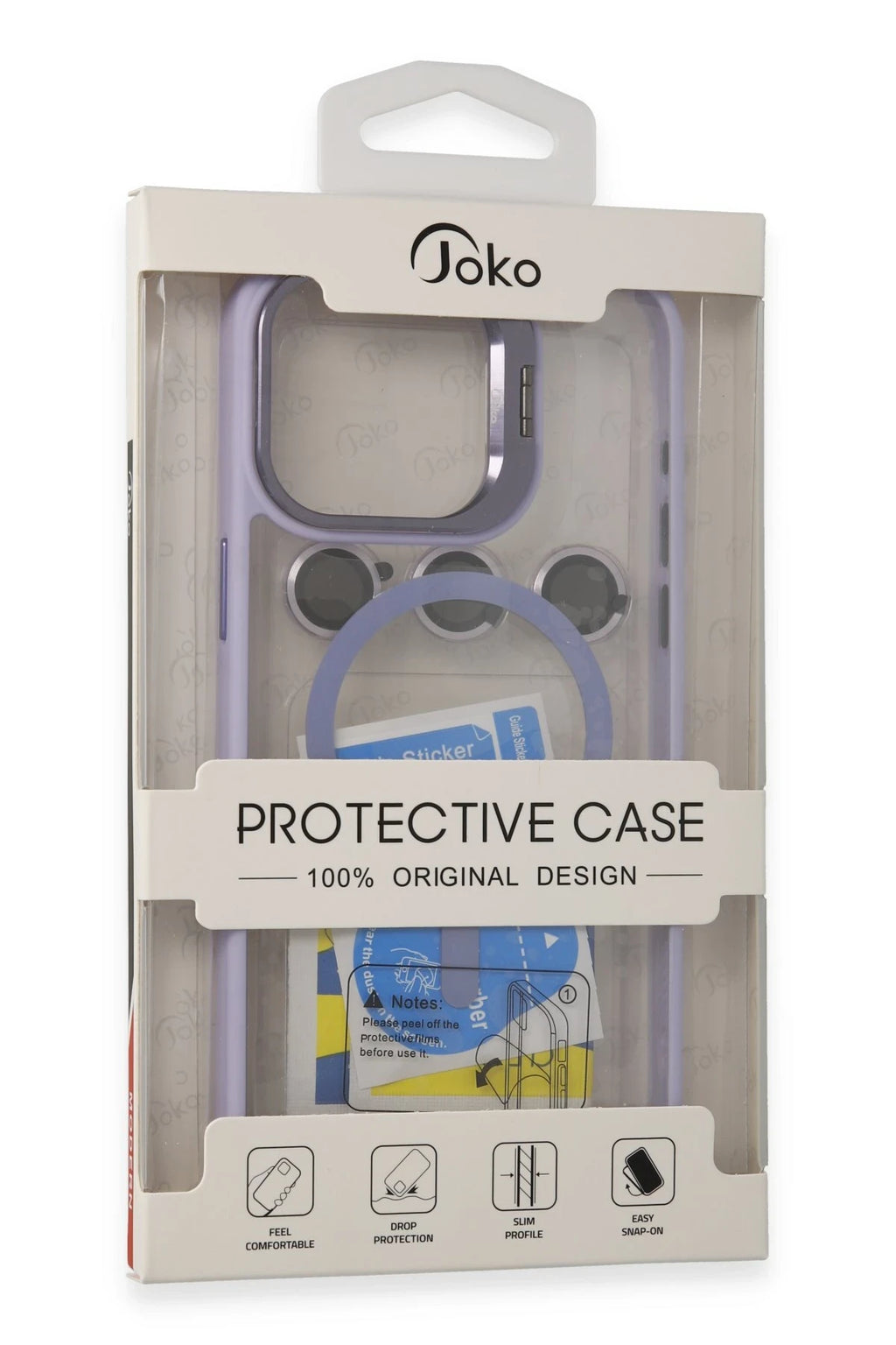Joko Apple iPhone 14 Pro Kılıf Roblox Lens Magsafe Standlı Kapak - Derin Mor 6