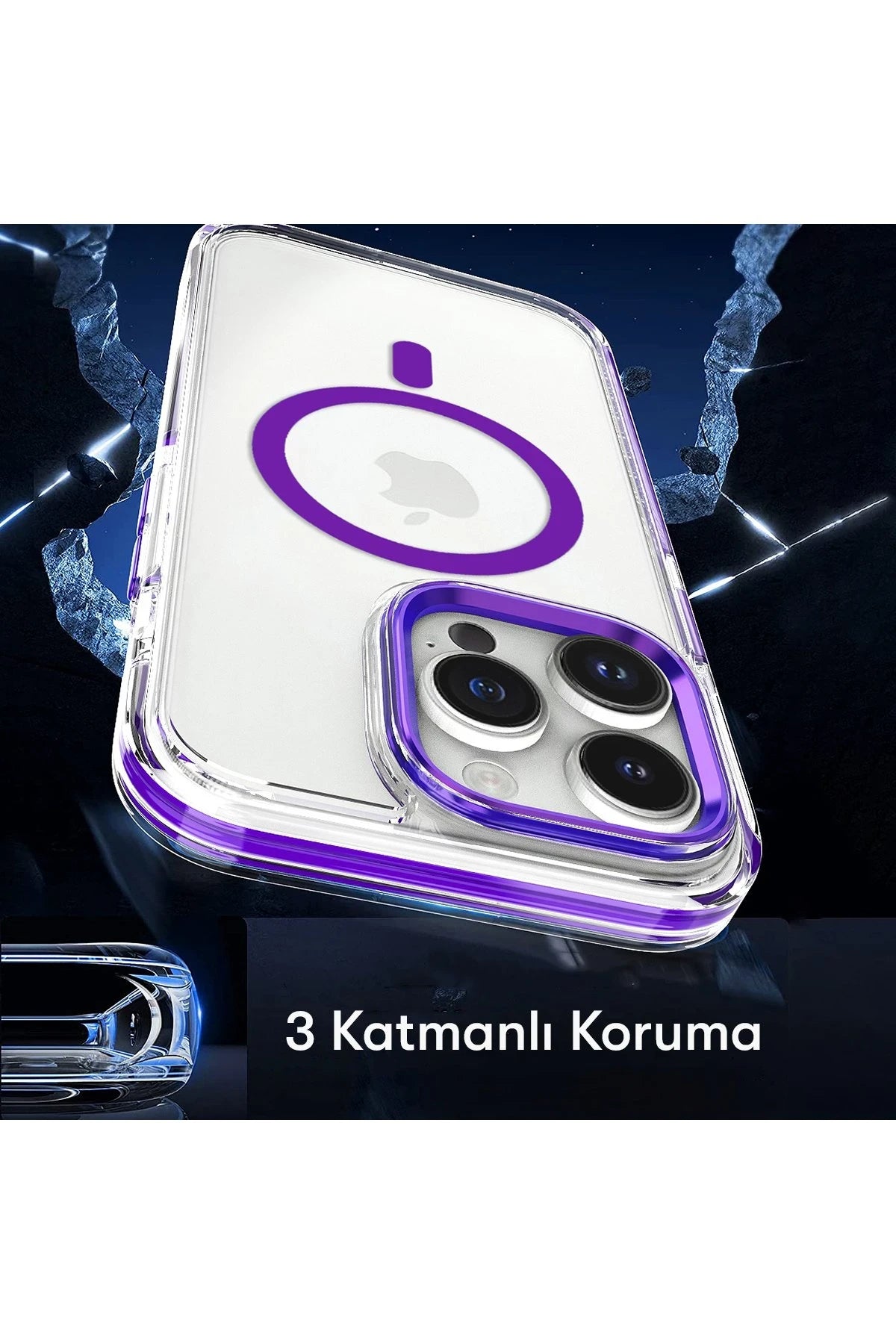 Joko Apple iPhone 15 Pro Bella Magsafe Kapak - Mavi 5