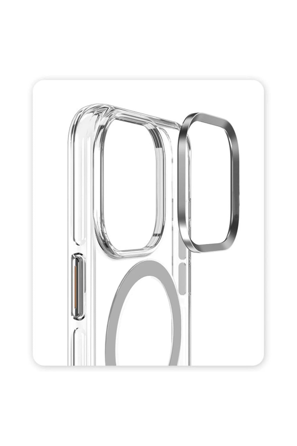Joko Apple iPhone 15 Pro Kılıf Crystal Magsafe Kapak - Şeffaf 3