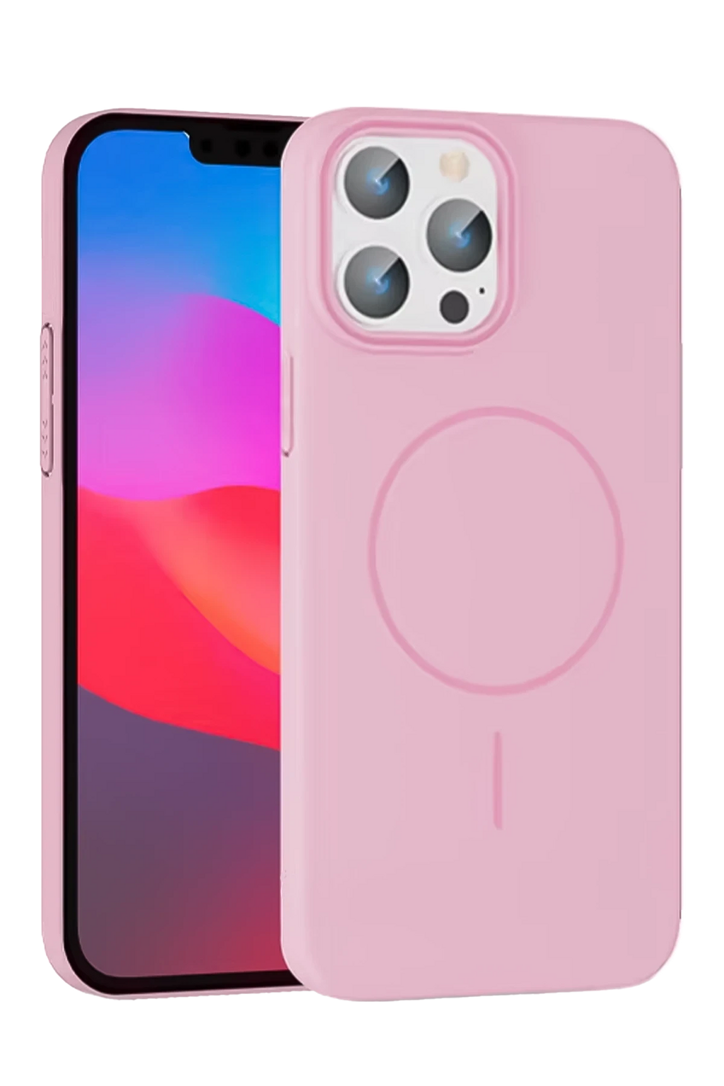 Joko Apple iPhone 15 Pro Max Broş Magsafe Kapak - Pembe 1