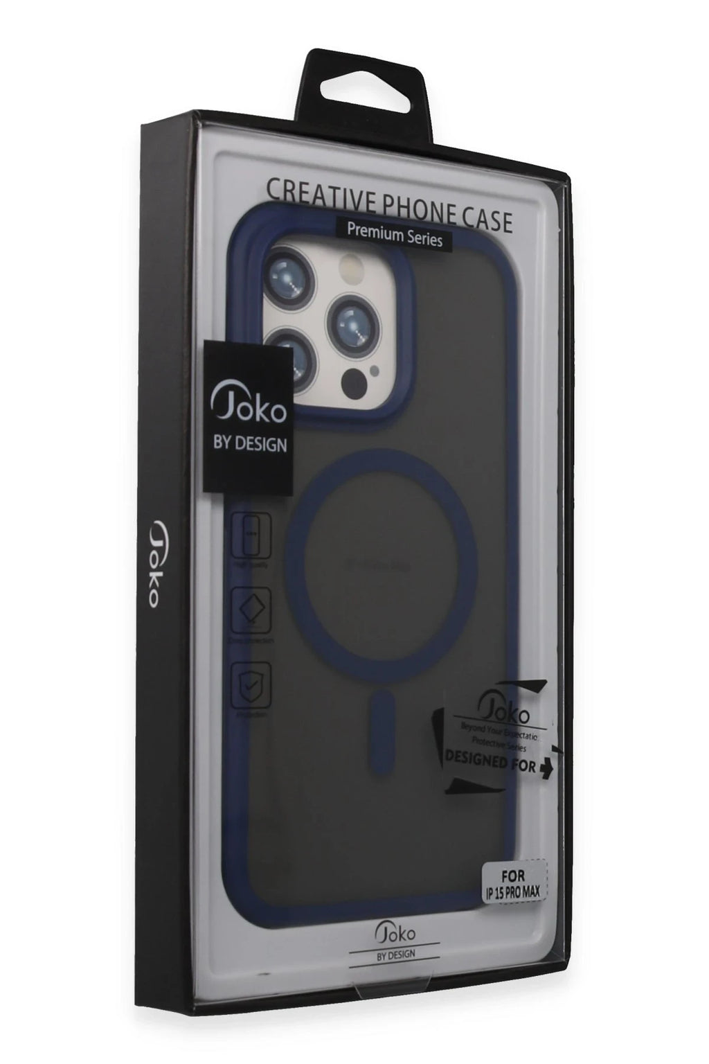 Joko Apple iPhone 15 Pro Max Toras Airbag Magsafe Kapak - Lacivert 2
