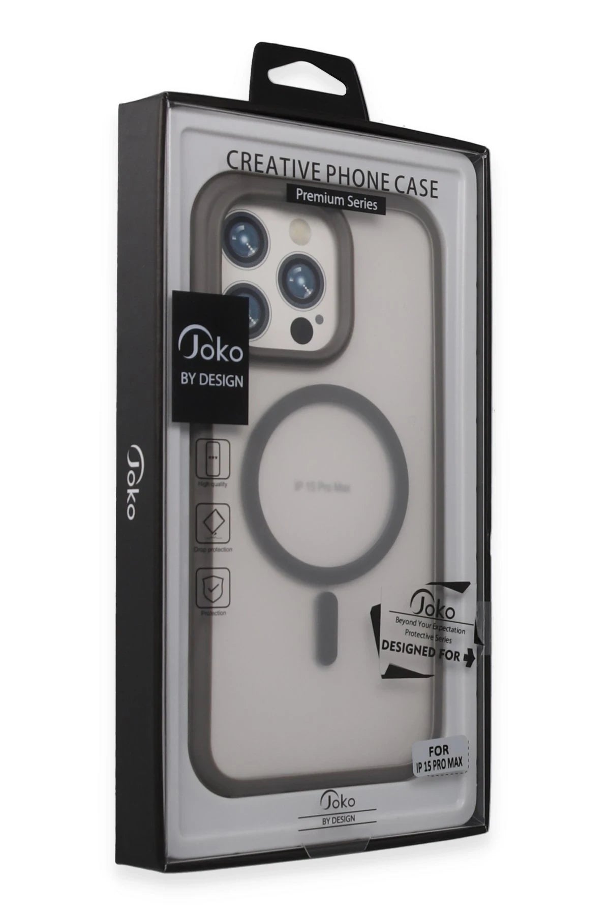 Joko Apple iPhone 15 Pro Max Toras Airbag Magsafe Kapak - Titan Gri 2