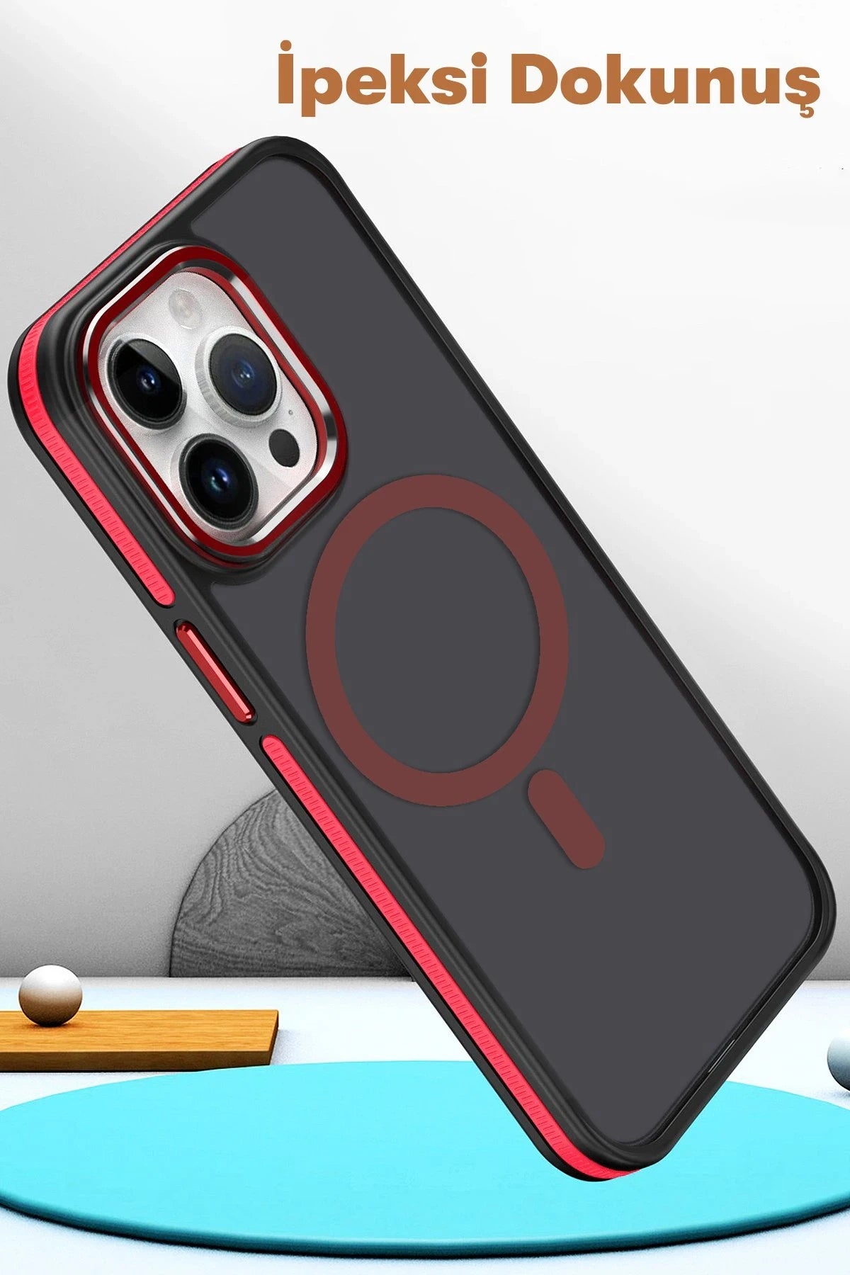 Joko Apple iPhone 15 Pro Max Winner Magsafe Kapak - Derin Mor 4