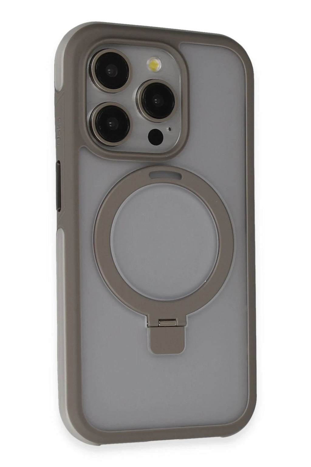 Joko Apple iPhone 15 Pro Max Zorda Airbag Magsafe Standlı Kapak - Titan Gri 1