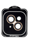 Joko Apple iPhone 15 PVD Metal Kamera Lens - Turuncu 1