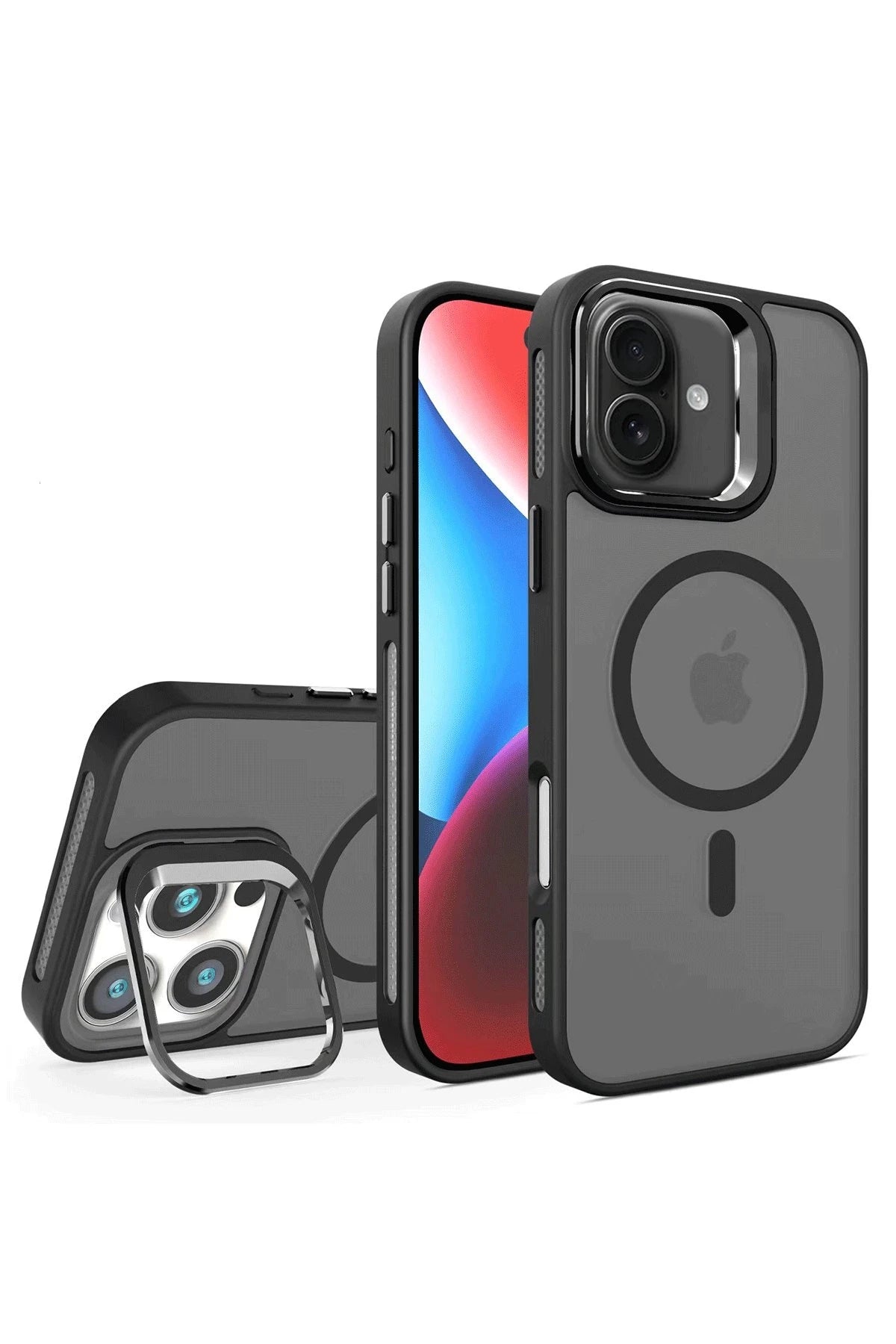 Joko Apple iPhone 16 Flet Lens Magsafe Kapak - Siyah 1