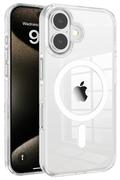 Joko Apple iPhone 16 Gleam PC Sert Magsafe Kılıf - Şeffaf 1