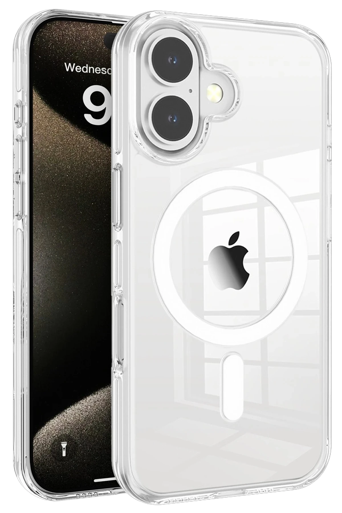 Joko Apple iPhone 16 Gleam PC Sert Magsafe Kılıf - Şeffaf 1