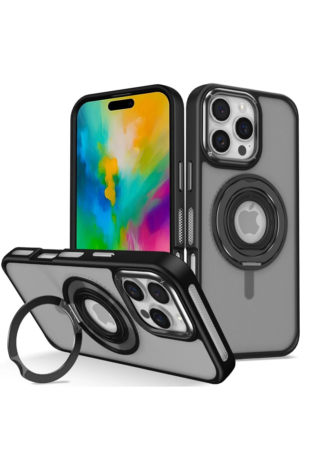 Joko Apple iPhone 16 Pro Banza Magsafe Standlı Kapak - Siyah 1