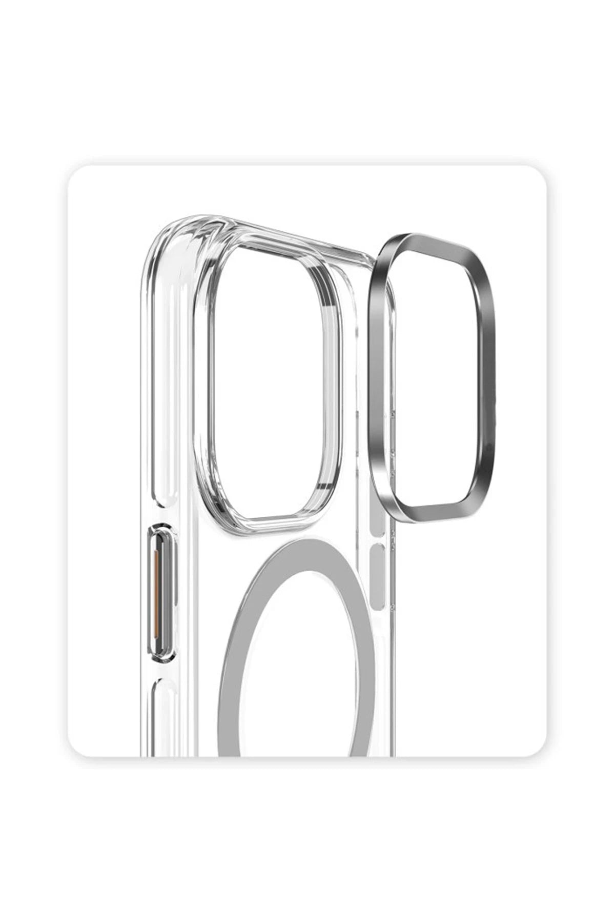 Joko Apple iPhone 16 Pro Crystal Magsafe Kapak - Şeffaf 3