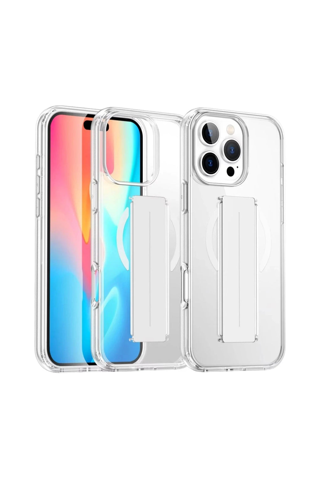 Joko Apple iPhone 16 Pro Kılıf Alfa Magsafe Standlı Kapak - Şeffaf 1