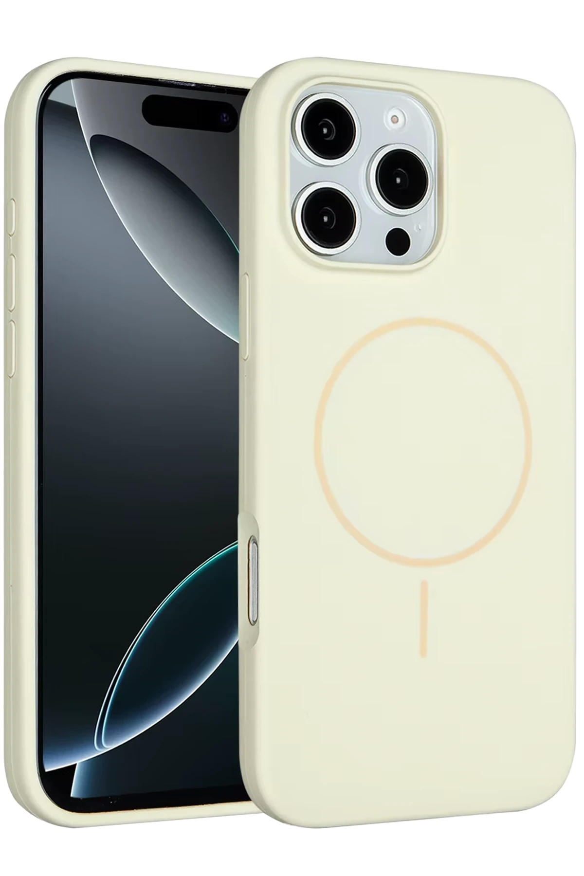 Joko Apple iPhone 16 Pro Max Kılıf Jully Magsafe Kapak - Bej 1