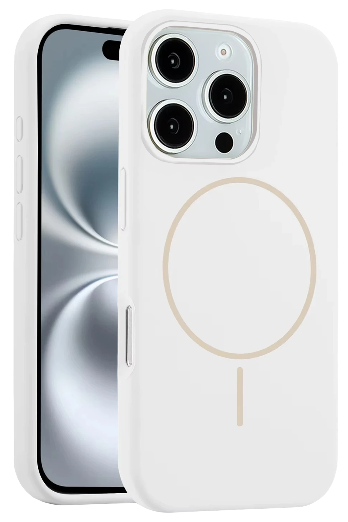 Joko Apple iPhone 16 Pro Max Kılıf Jully Magsafe Kapak - Beyaz 1