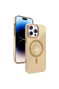 Joko Apple iPhone 16 Pro Stella PC Sert Magsafe Kılıf - Gold 1