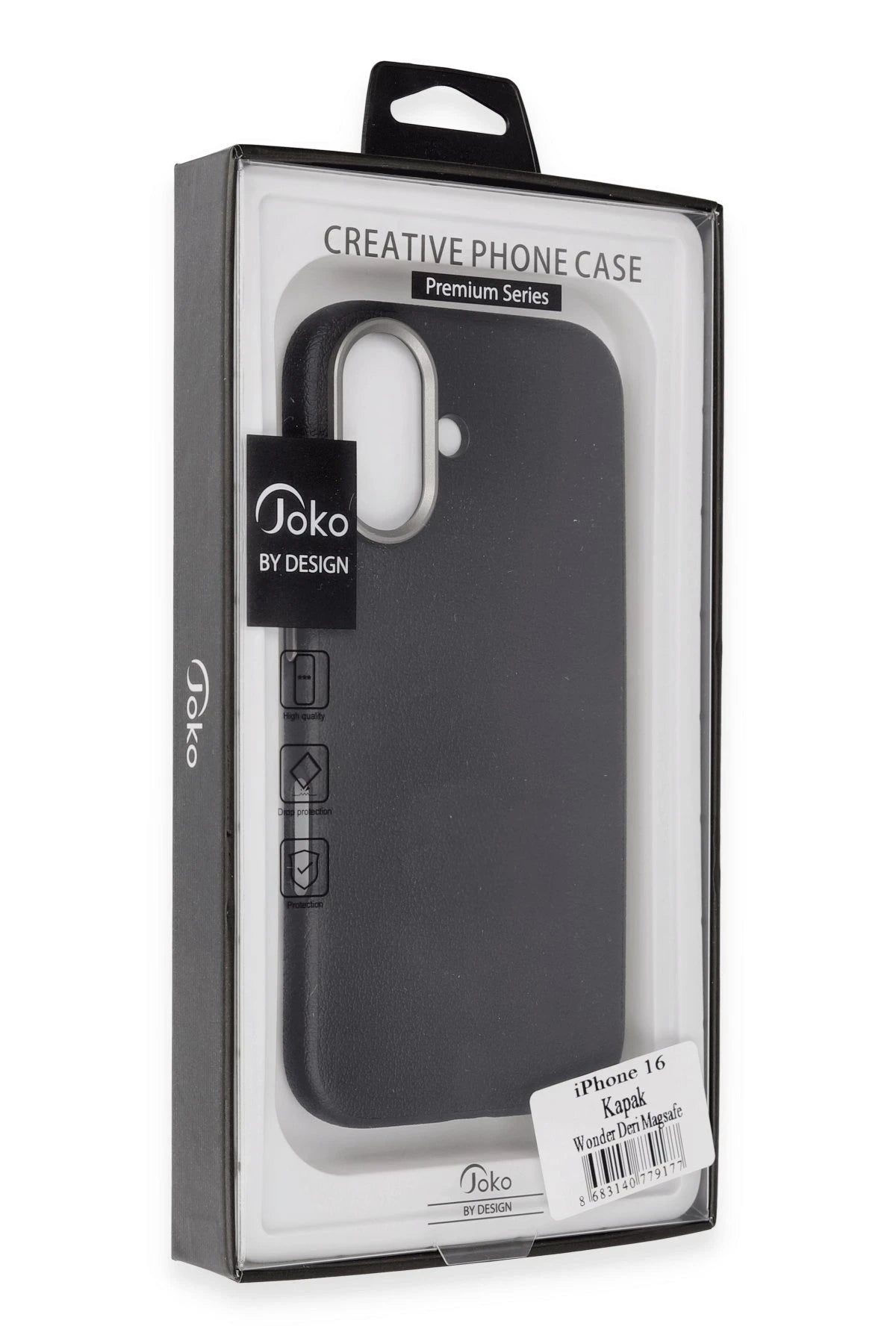 Joko Apple iPhone 16 Wonder Deri Magsafe Kapak - Titan Gri 3