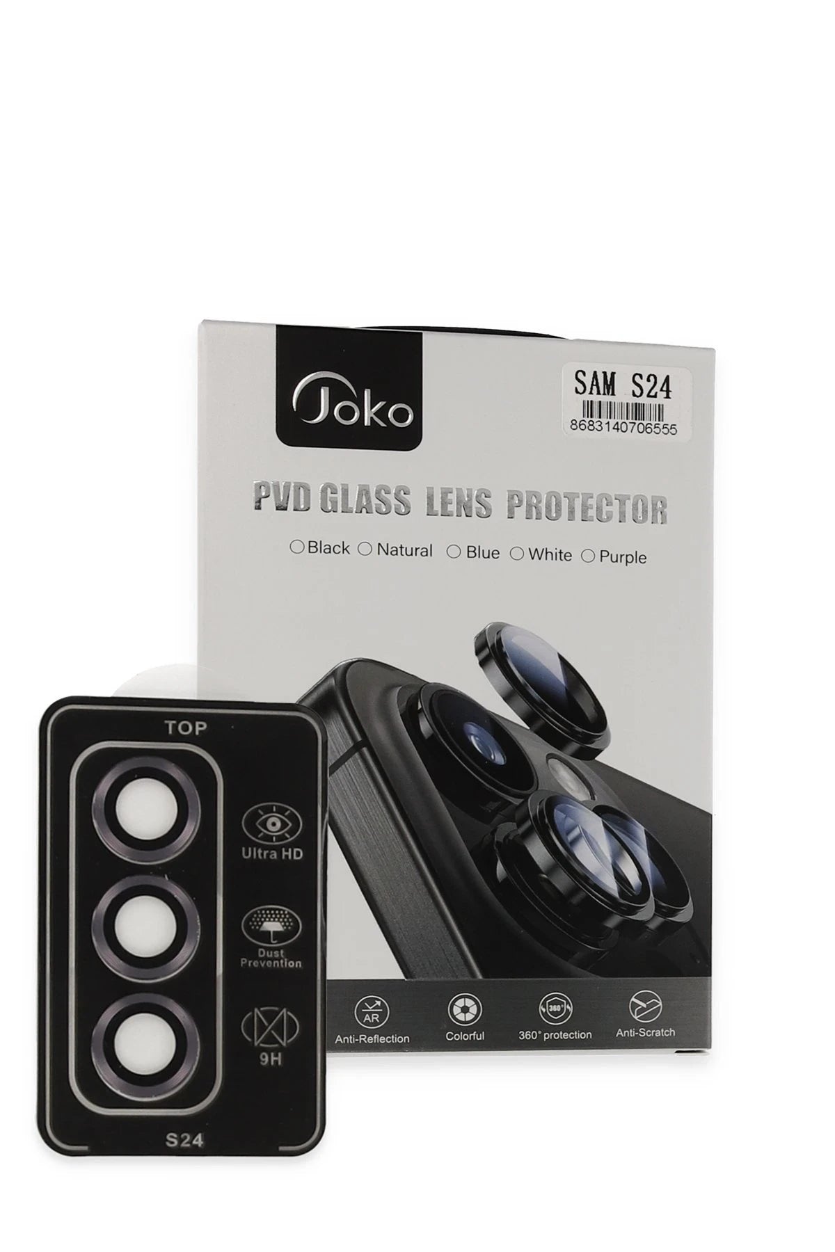 Joko Samsung Galaxy S24 PVD Metal Kamera Lens - Derin Mor 1