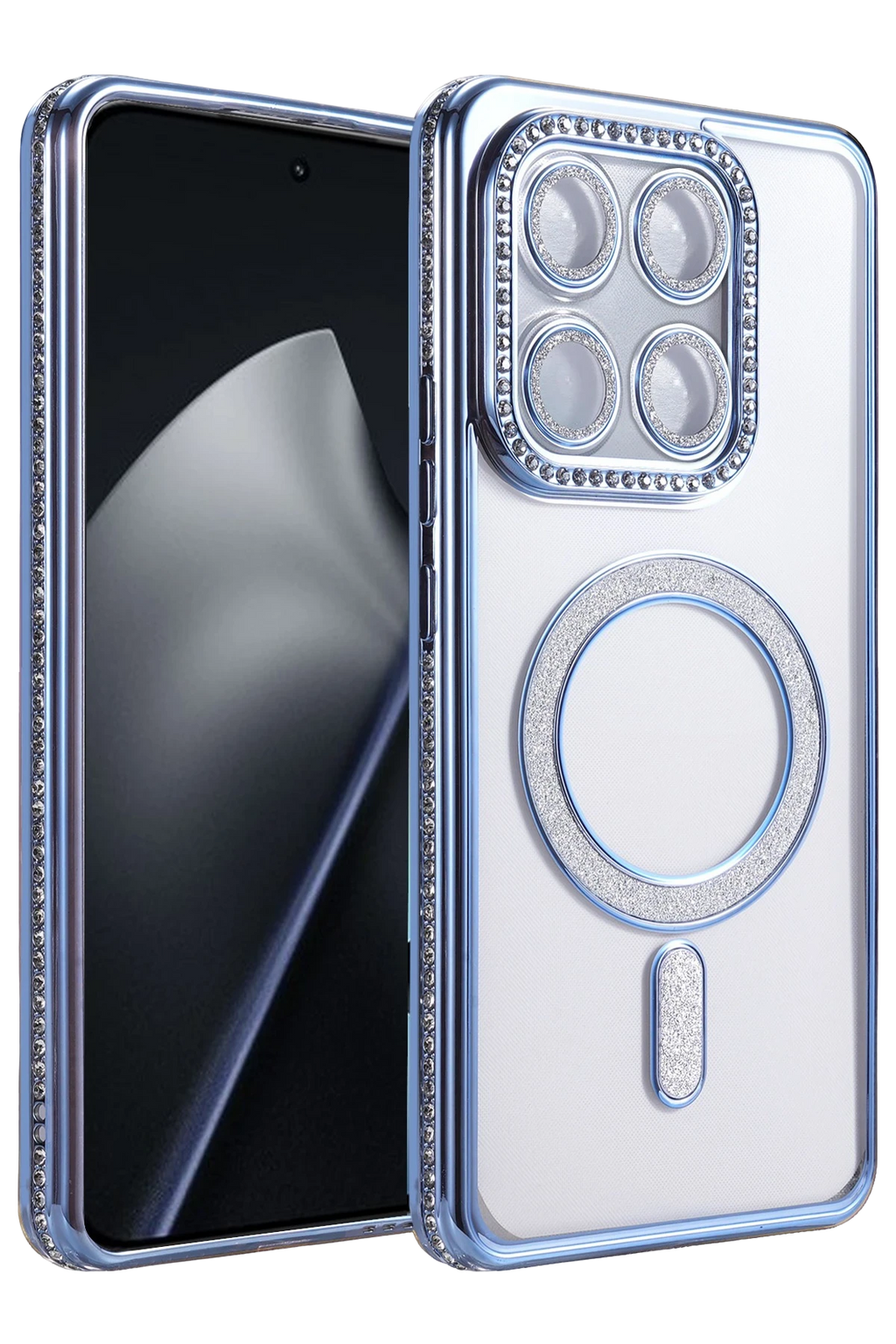 nebaktın Xiaomi Mi 15T Pro Joke Simli Magneticsafe Kılıf - Mavi 1