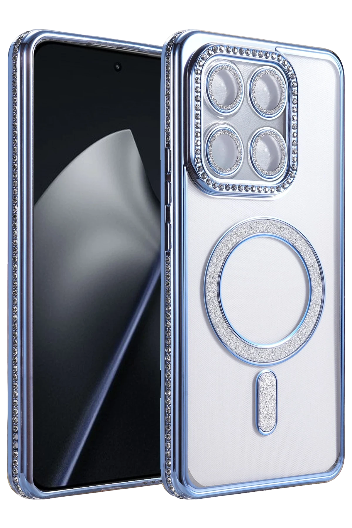 nebaktın Xiaomi Mi 15T Pro Joke Simli Magneticsafe Kılıf - Mavi 1
