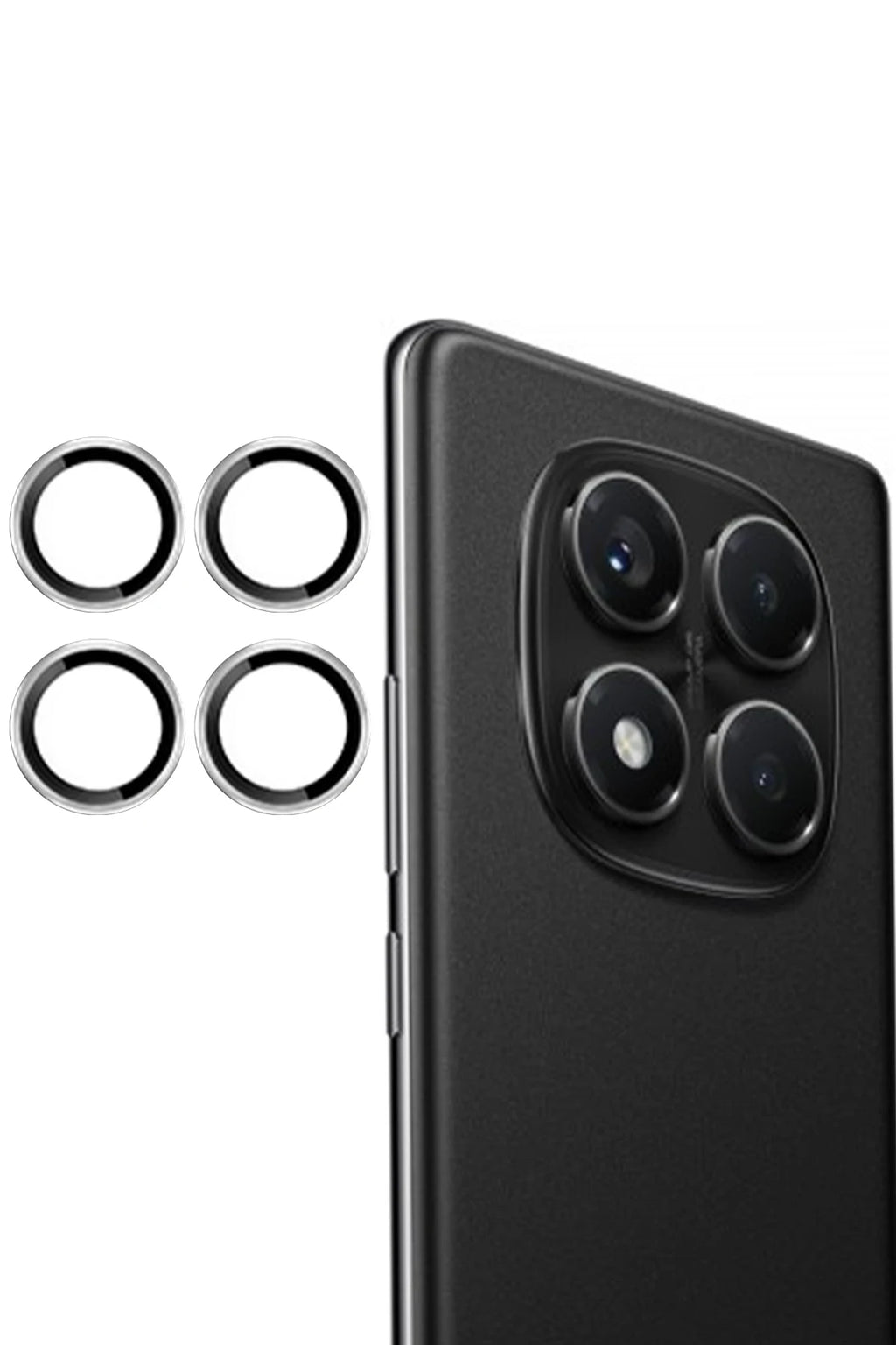 Joko Xiaomi Redmi Note 14 Pro 4G PVD Metal Kamera Lens - Gümüş 1