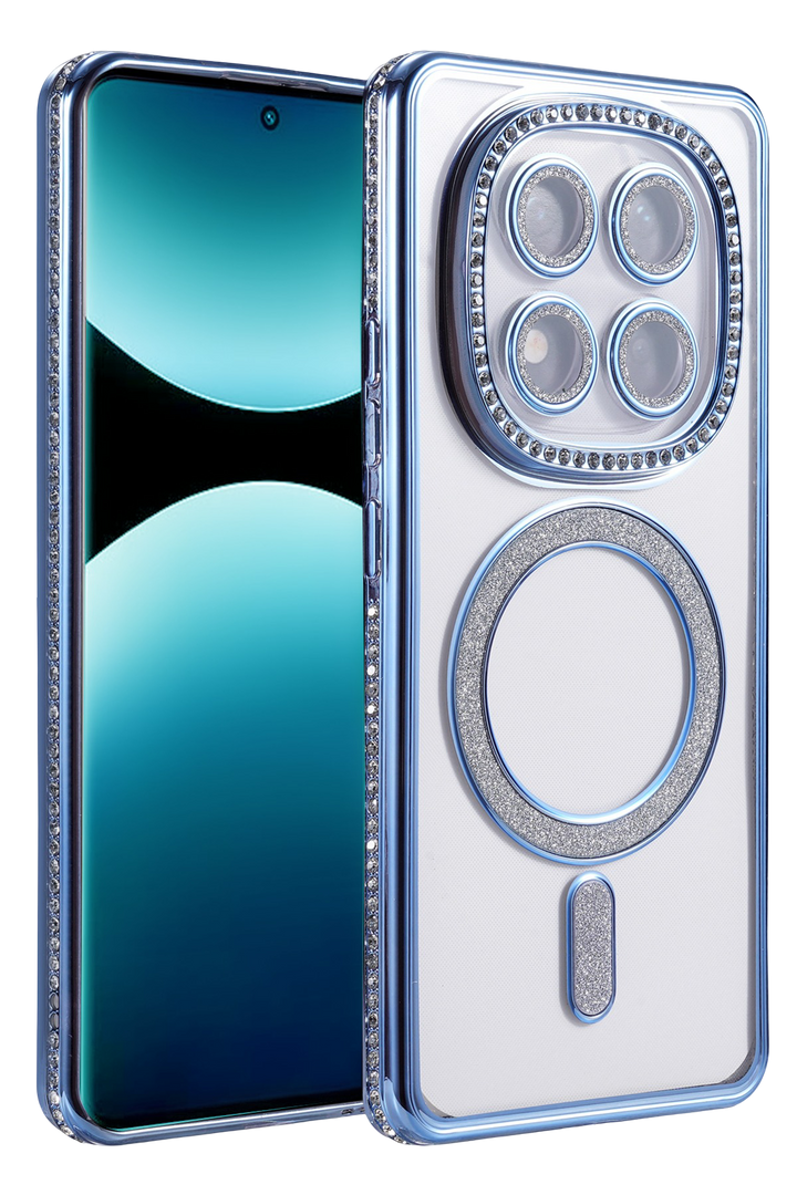 nebaktın Xiaomi Redmi Note 15 Pro 5G Joke Simli Magneticsafe Kılıf - Mavi 1