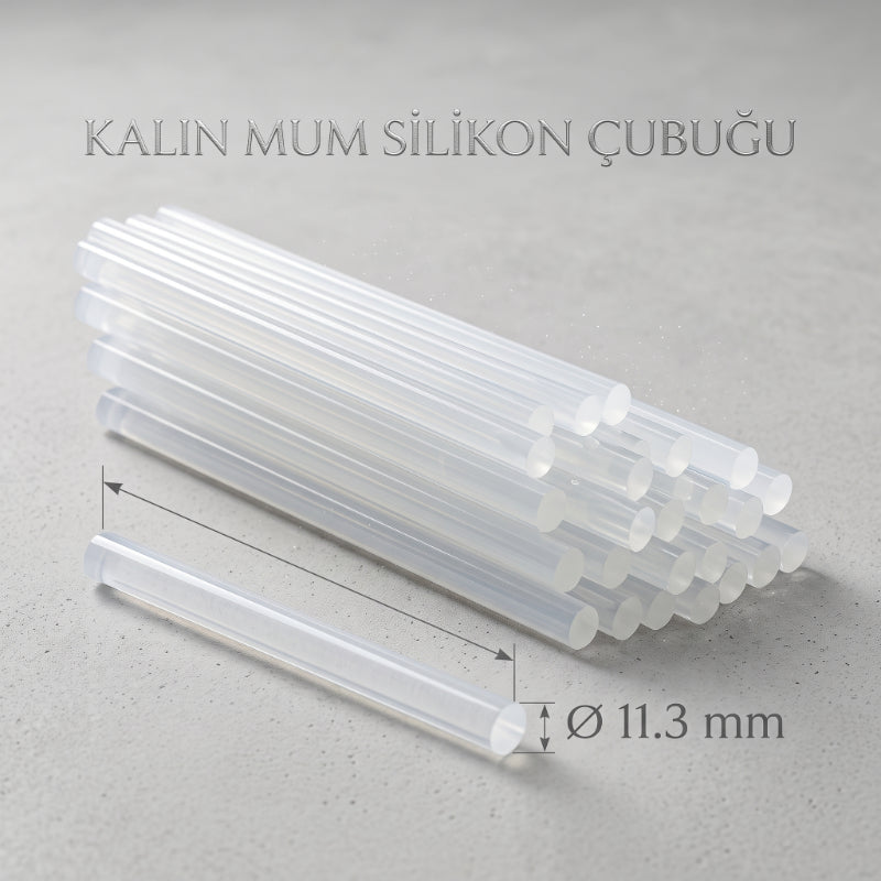 Kalın Mum Silikon Çubuğu - 11.3 mm - 1 Kilogram 1