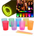 Karanlıkta Yanan Gece Işığı Mega Glow Bardaklar 8 Adet 8.5 x 10.5 cm (5538) 1
