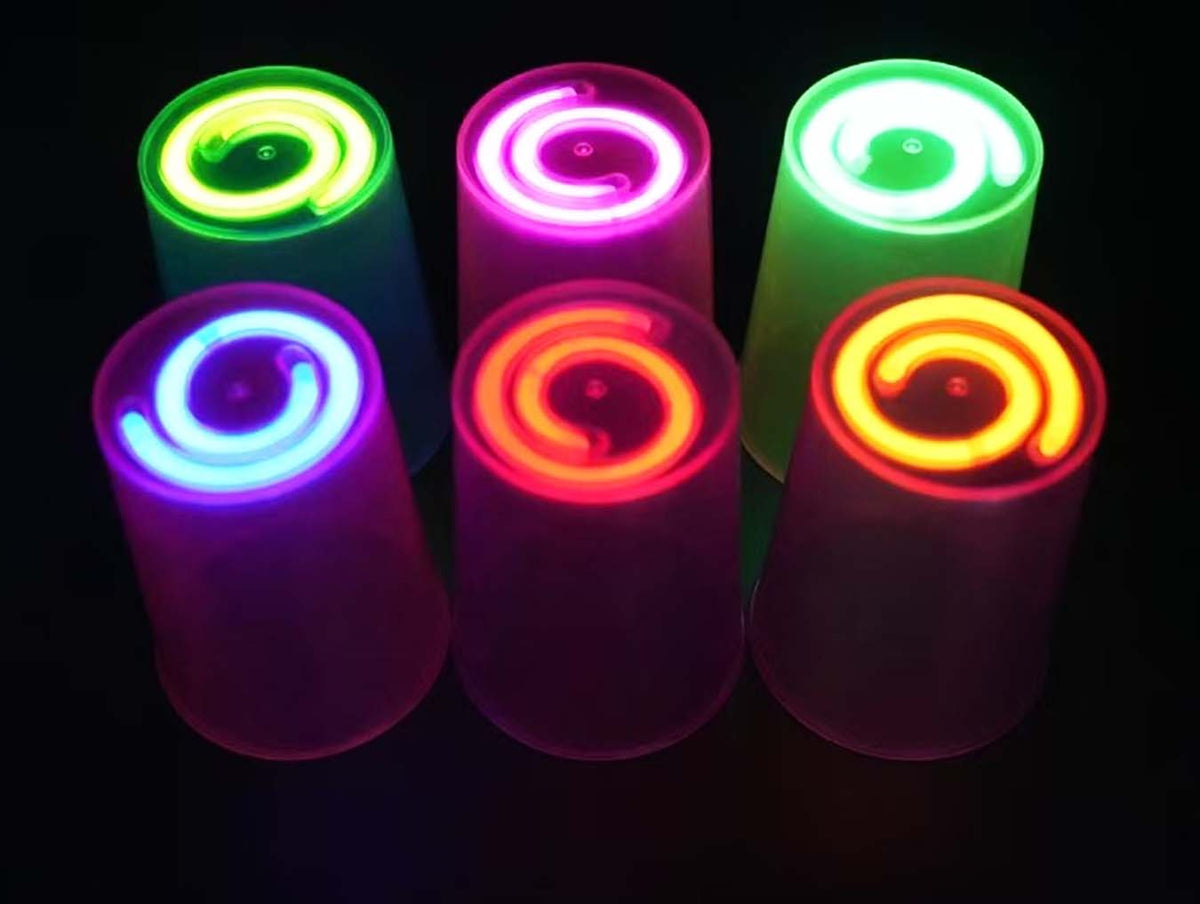 Karanlıkta Yanan Gece Işığı Mega Glow Bardaklar 8 Adet 8.5 x 10.5 cm (5538) 2