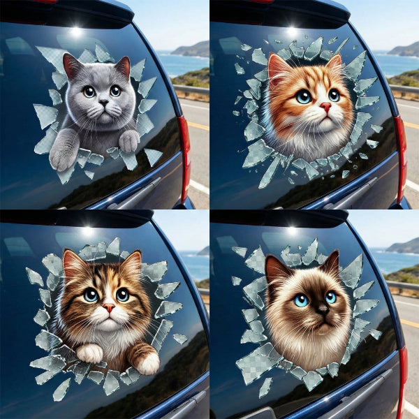 Fulcar Kedi Tasarımlı Araç Stickerı 1