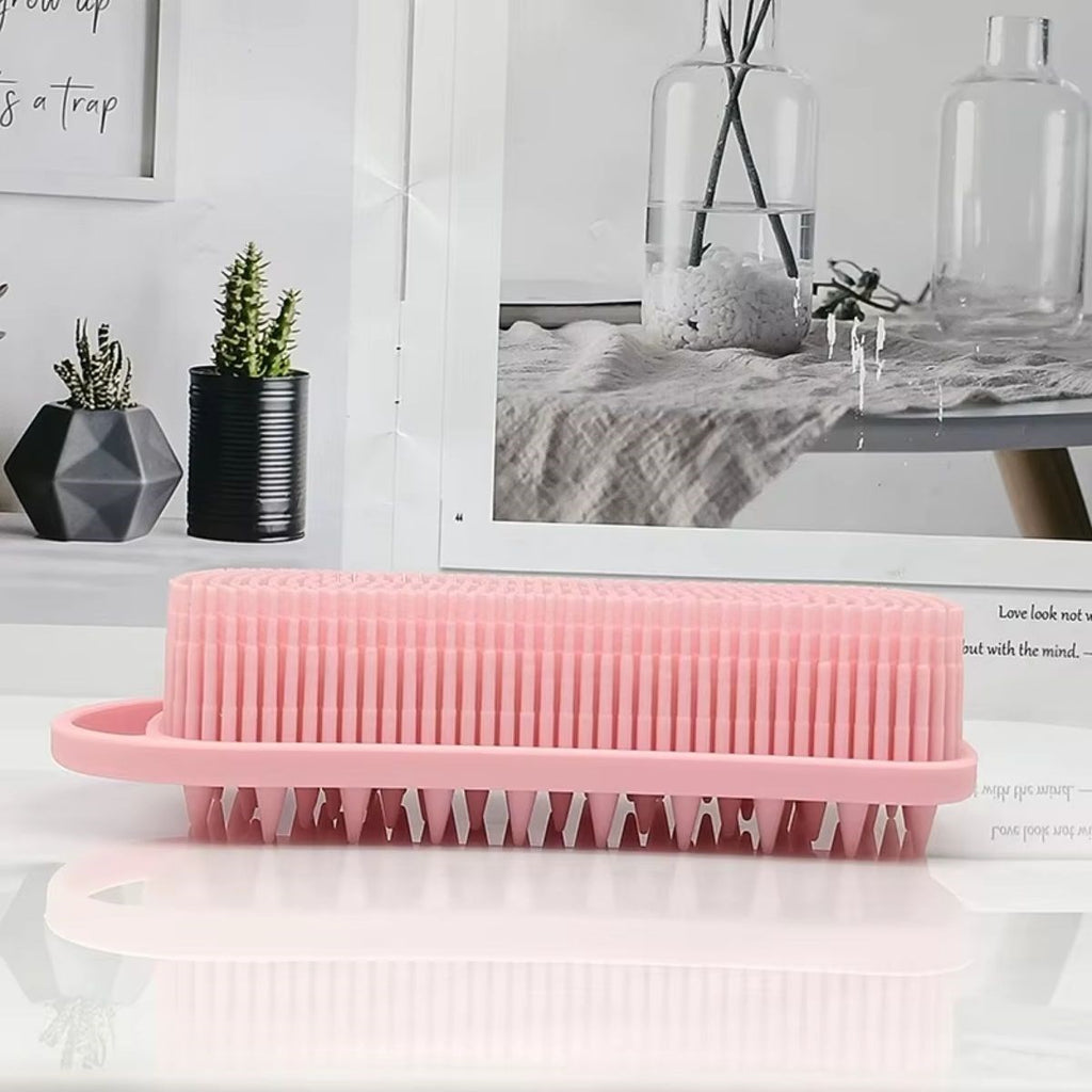 Kendiliğinden Askılı Peeling ve Masaj Etkili Silikon Banyo Vücut Fırçası (5538) 4