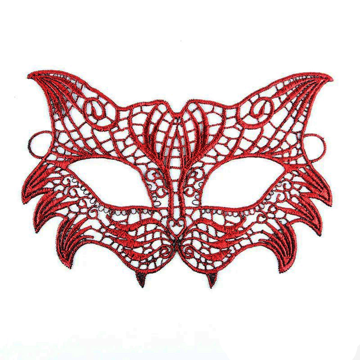 Kırmızı Dantel Masquerade Maskesi 8 No (5538) 1