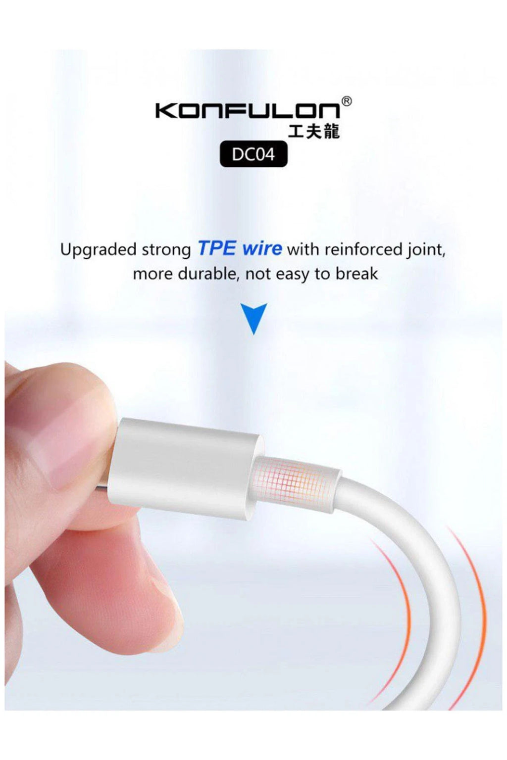 Konfulon DC04 Süper Hızlı Micro USB Kablo 1M 2A 3