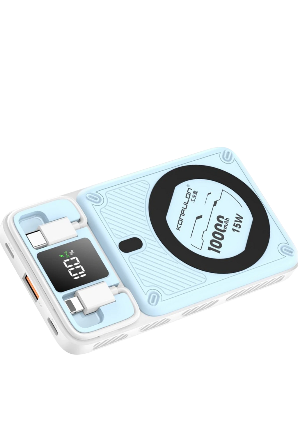 Konfulon M25W 10.000 mAh 20W PD Magsafe Powerbank - Mavi 2