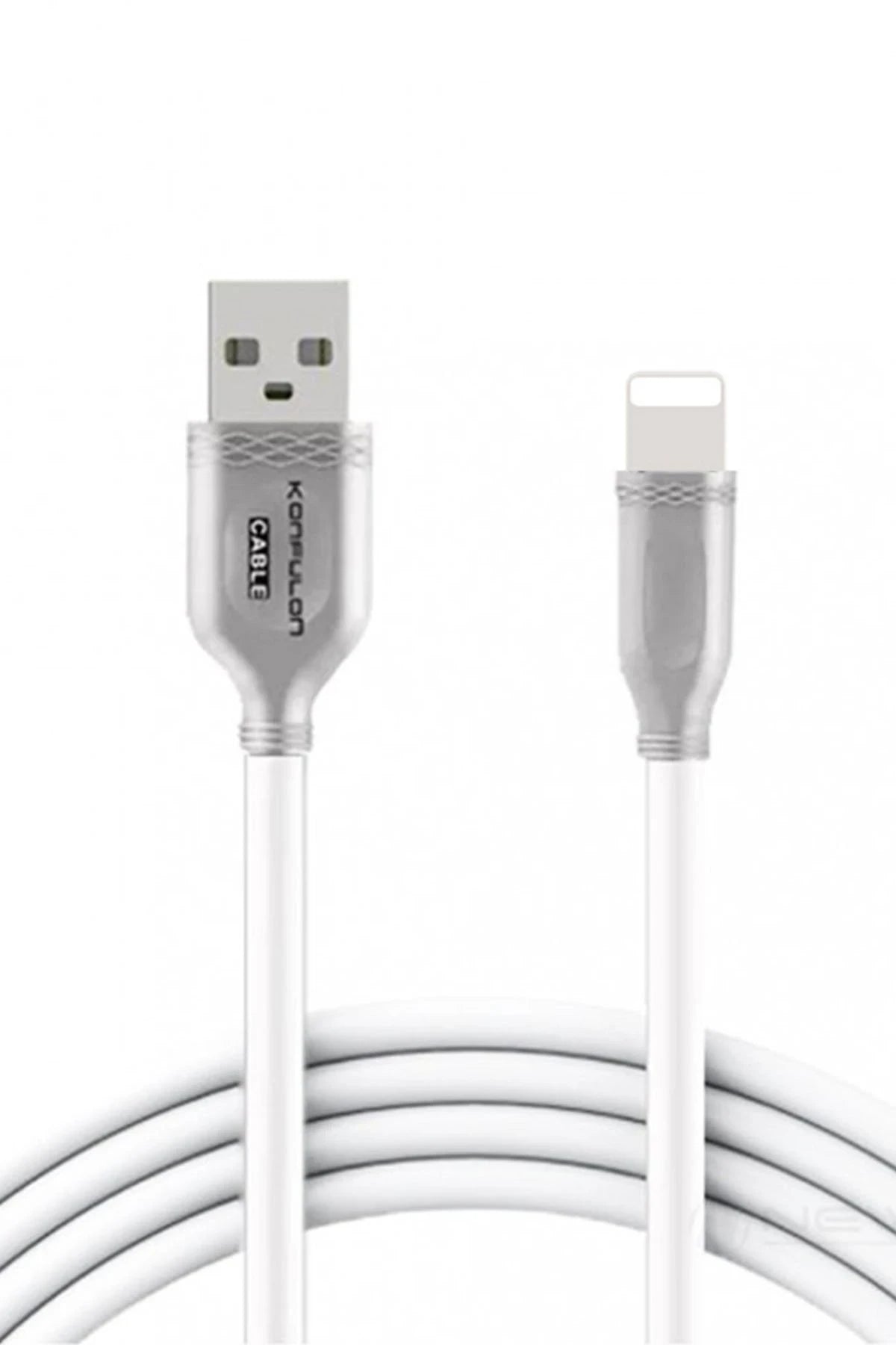 Konfulon S48 Lightning Kablo iphone Uyumlu 1M 3A - Beyaz 1