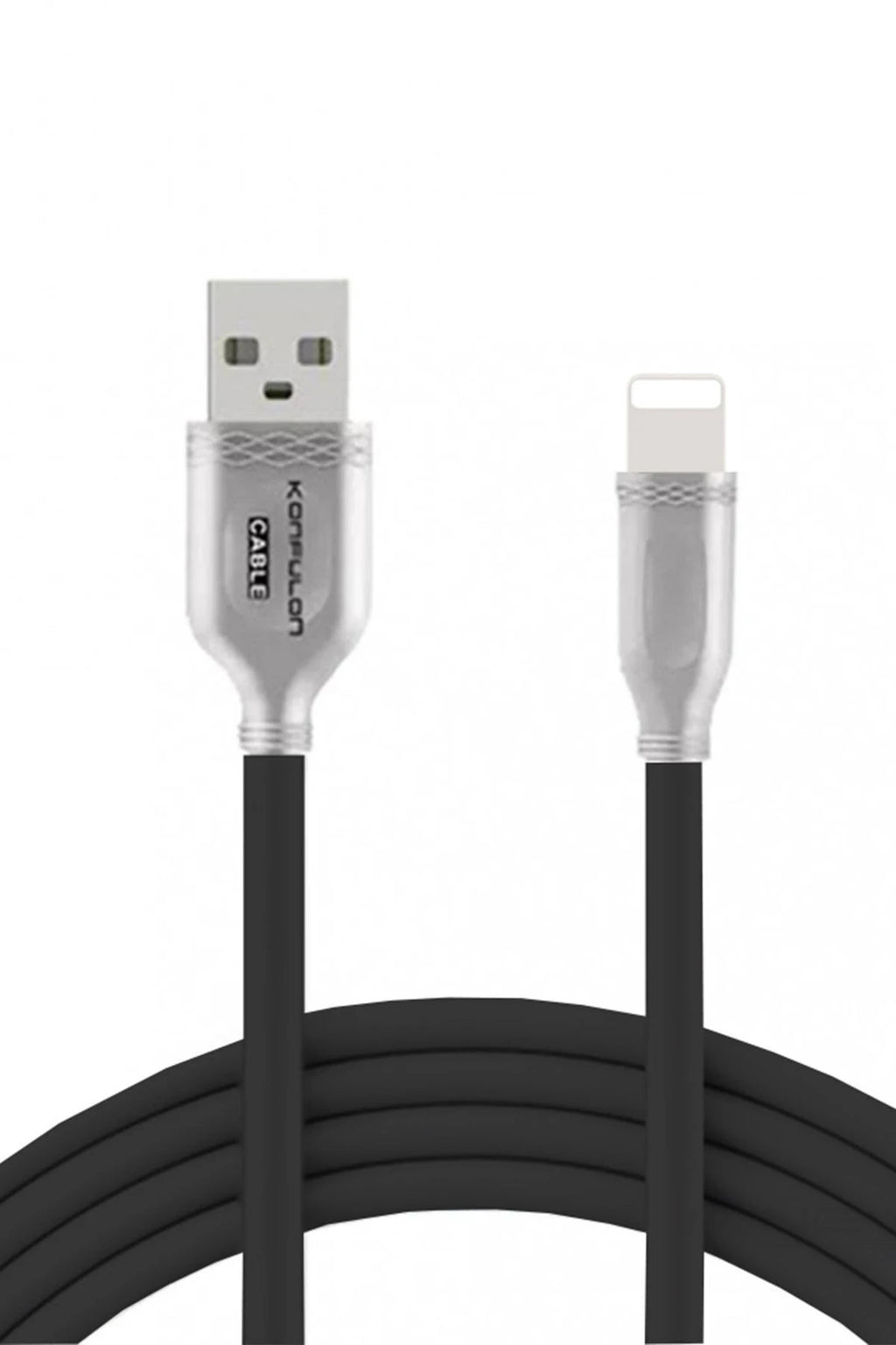 Konfulon S48 Lightning Kablo iphone Uyumlu 1M 3A - Siyah 1
