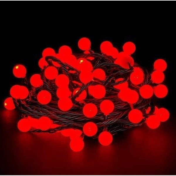 5m 28 Led Kırmızı Işık Siyah Kablo Fişli 1