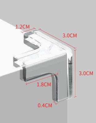 8'li Set Silikon Şeffaf Masa Kenarı Koruma Aparatı 2