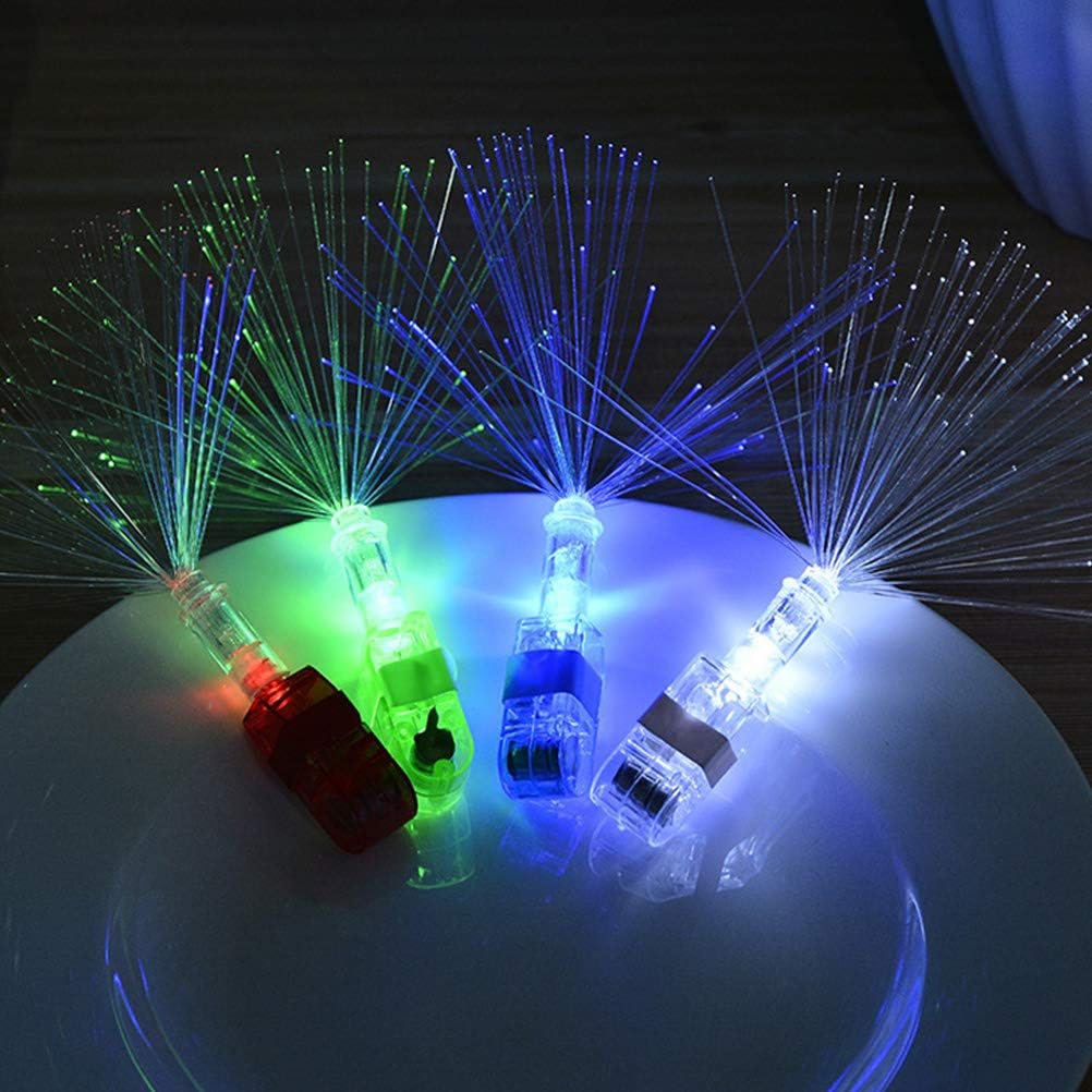 Led Işıklı Renkli Püsküllü Parmak Işığı 4 Renk 4 Adet (5538) 2