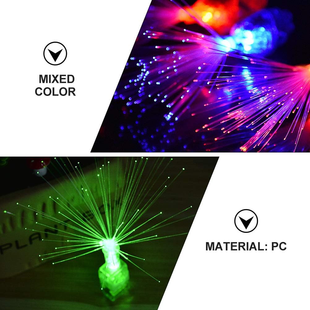 Led Işıklı Renkli Püsküllü Parmak Işığı 4 Renk 4 Adet (5538) 4