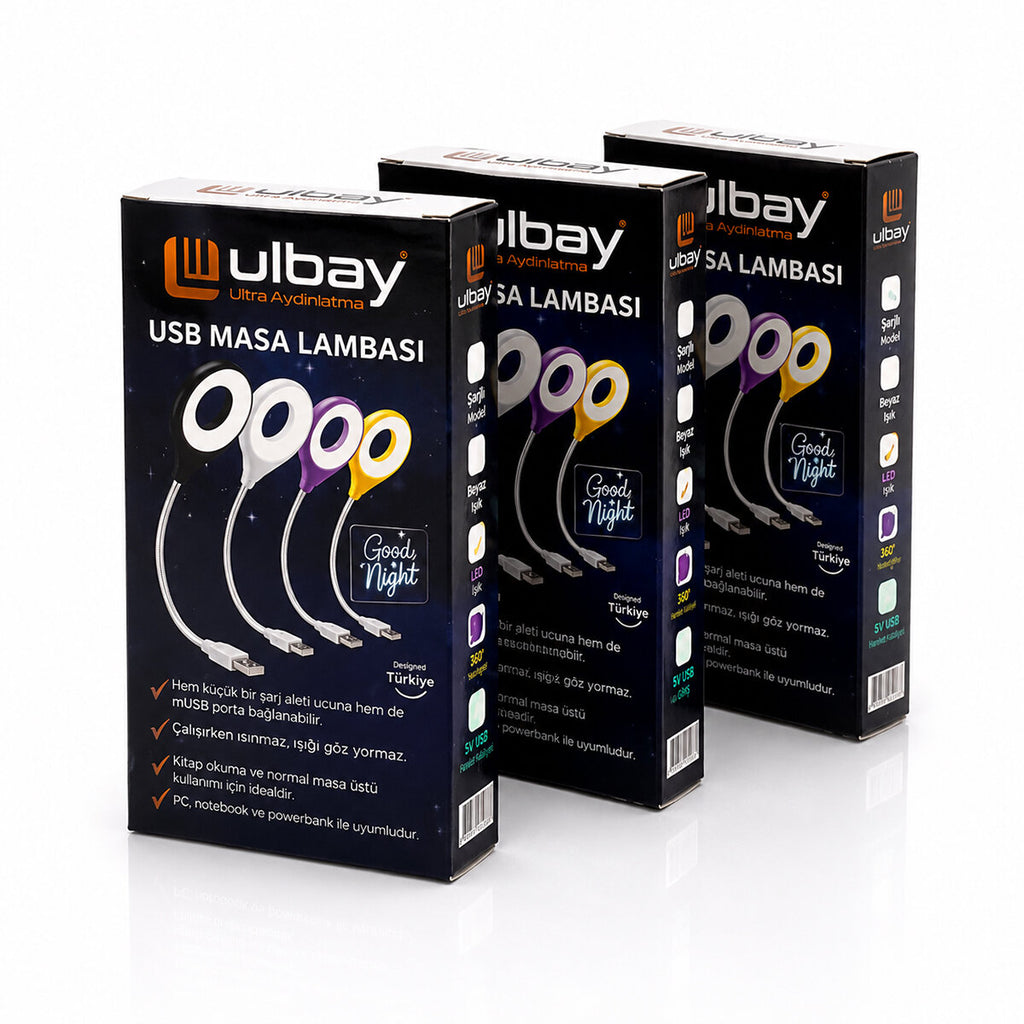 MASA LAMBASI RENKLİ USB GİRŞİLİ (5538) 2