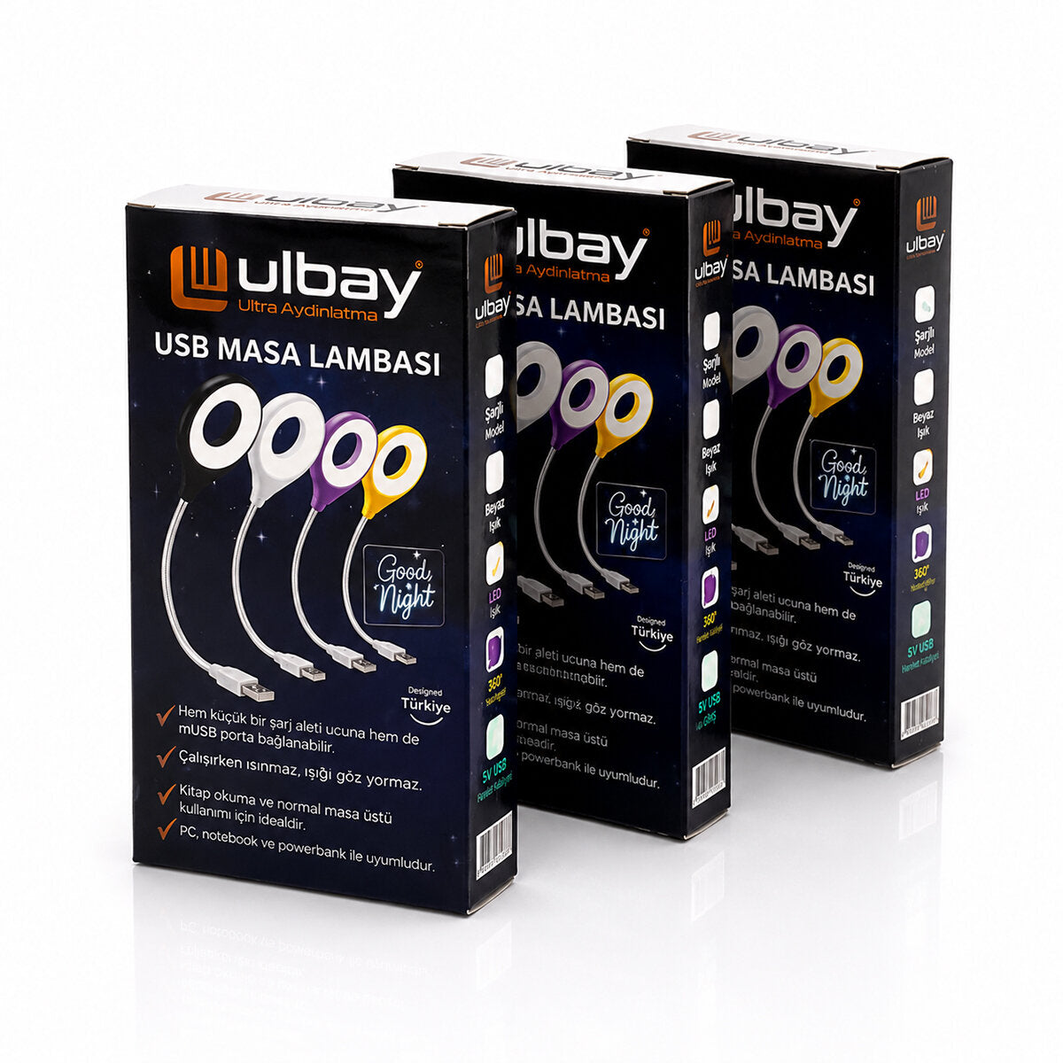 MASA LAMBASI RENKLİ USB GİRŞİLİ (5538) 2
