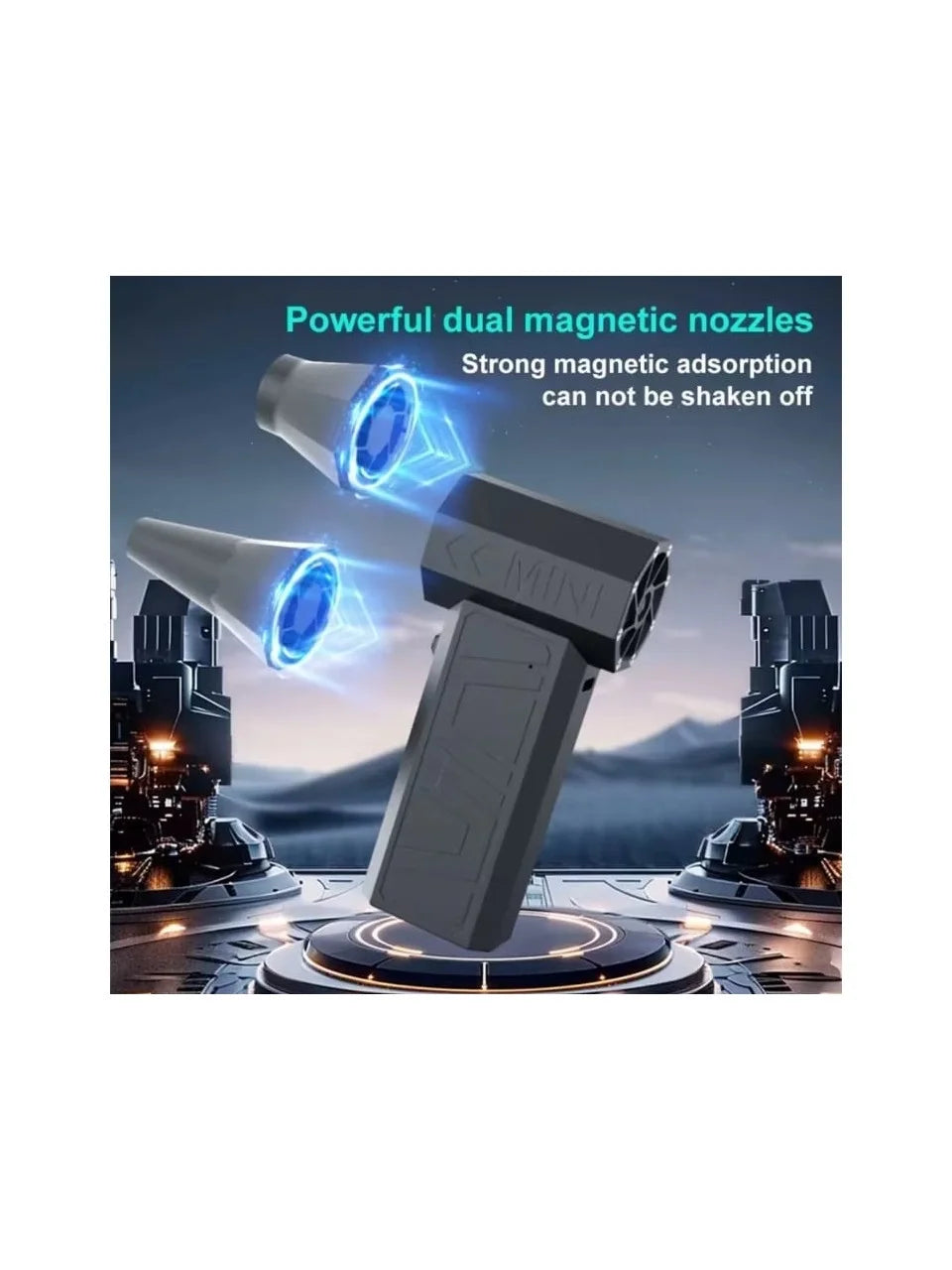 Mega Turbo Üfleyici Elektrikli Şiddetli Fan Hava Kompresör 130.000RPM Mangal Barbekü Fanı (5538) 5